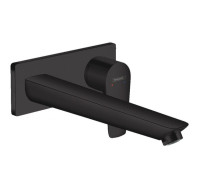 Смеситель для раковины Hansgrohe Talis E настенный внешняя часть 225 мм черный матовый 71734670