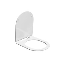 Сиденье для унитаза Kerama Marazzi Plaza универсальное с крепежом белый глянцевый KMDP.seat.00\WHT