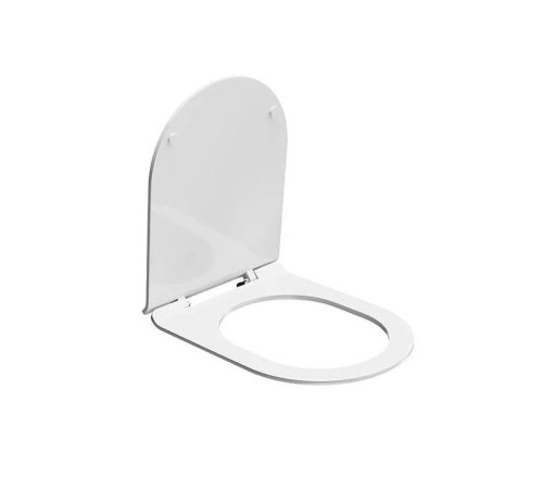 Сиденье для унитаза Kerama Marazzi Plaza универсальное с крепежом белый глянцевый KMDP.seat.00\WHT