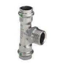 Тройник из нержавеющей стали Viega Sanpress Inox 35x3/4x35 мм 446000