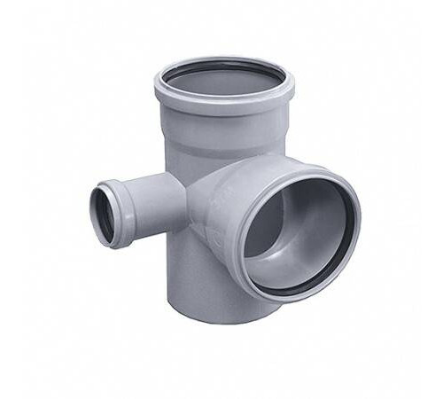 Крестовина двухплоскостная левая Ostendorf HT HTEDL 87° 110/110/50 мм RAL 7037 115950