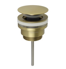 Донный клапан для раковины Splendy универсальный незапираемый 1 1/4 золото матовое AA3071URMGM