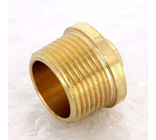 Заглушка бронзовая Viega 1 с квадратом и бортиком наружная резьба 320294