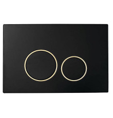 Кнопка смыва Boheme NeoArt пластик 24х1.5х16 см черный/золото 663