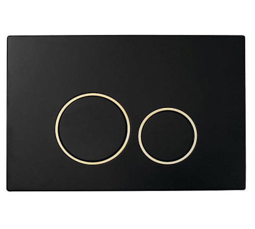 Кнопка смыва Boheme NeoArt пластик 24х1.5х16 см черный/золото 663