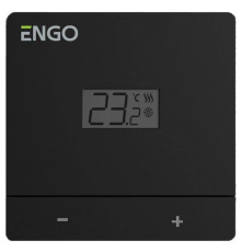 Термостат ENGO Controls Easy комнатный накладной с дисплеем 230 В черный EASY-230B