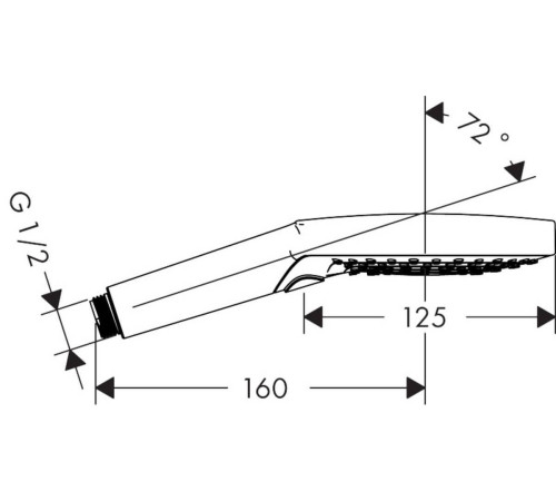 Ручной душ Hansgrohe Raindance Select S 120 мм 3jet PowderRain хром 26014000