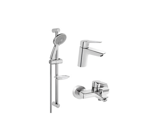 Набор смесителей 3 в 1 VitrA Solid S (для раковины, для ванны, душевой гарнитур) A42242EXP