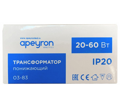 Трансформатор с проводом Apeyron Electrics 03-83