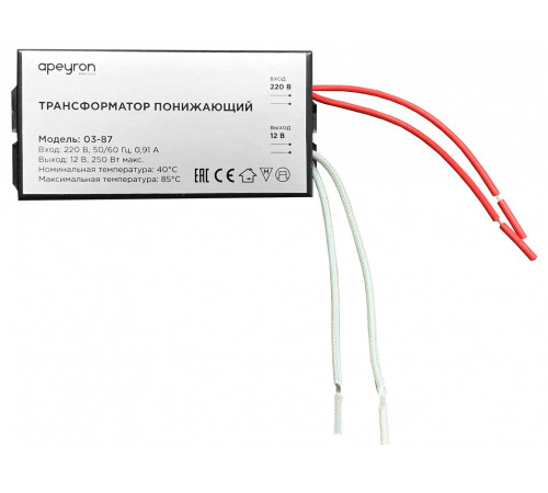 Трансформатор с проводом Apeyron Electrics 03-87