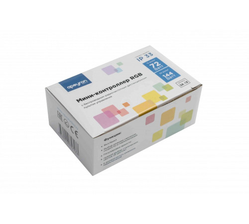 Контроллер-регулятор цвета RGB с пультом ДУ Apeyron Electrics 04-18