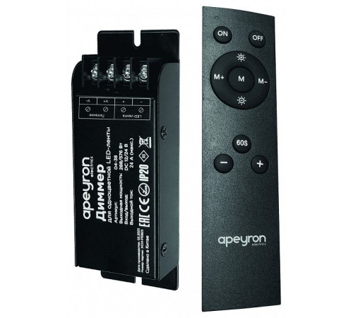 Контроллер-диммер и регулятор ЦТ с пультом ДУ Apeyron Electrics 04-38