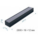 Короб накладной Apeyron Electrics 08-10-ЧБ