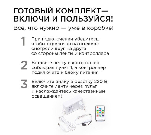 Комплект с лентой светодиодной Apeyron Electrics 10-96