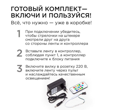 Комплект с лентой светодиодной Apeyron Electrics 10-98