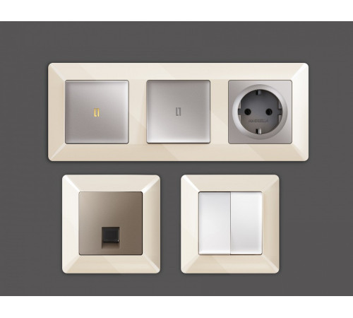 Рамка на 5 постов Ambrella Volt Line AF110305