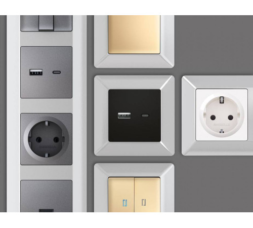 Рамка на 2 поста Ambrella Volt Line AF110402