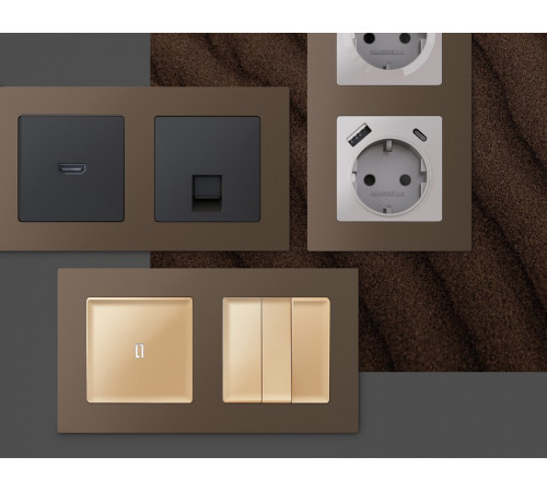 Рамка на 5 постов Ambrella Volt Techno AF220635