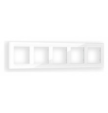 Рамка на 5 постов Ambrella Volt Platos Стекло органическое AF330105