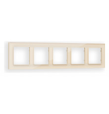 Рамка на 5 постов Ambrella Volt Platos Стекло органическое AF330305