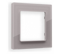 Рамка на 1 пост Ambrella Volt Platos Стекло органическое AF330501