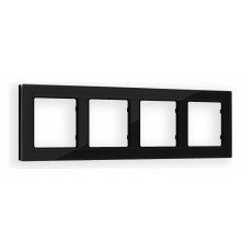 Рамка на 4 поста Ambrella Volt Platos Стекло натуральное AF380804