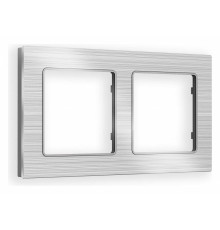 Рамка на 2 поста Ambrella Volt Platos Металл AF550102