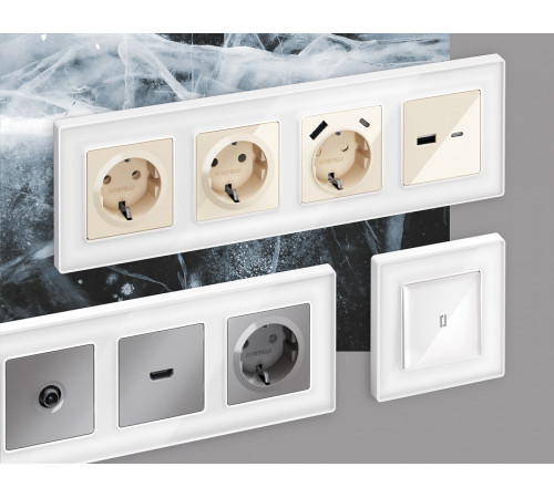 Рамка на 4 поста Ambrella Volt Arctic AF580104