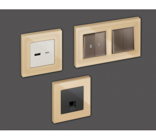 Рамка на 2 поста Ambrella Volt Arctic AF580602