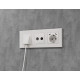 Накладка для розетки с заземлением и со шторками и 2хUSB type С Ambrella Volt ALFA AP1305