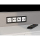 Накладка для ТВ-розетки и RJ-11 или RJ-45 Ambrella Volt ALFA AP1325