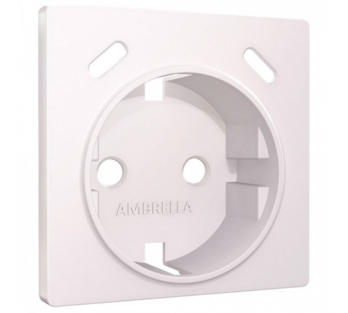 Накладка для розетки с заземлением и со шторками и 2хUSB type С Ambrella Volt ALFA AP2105