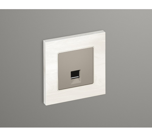 Накладка для розетки RJ-11 или RJ-45 Ambrella Volt Quant AP3720