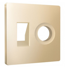 Накладка для ТВ-розетки и RJ-11 или RJ-45 Ambrella Volt ALFA AP6125