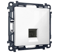 Розетка Ethernet RJ-45 и со шторками, без рамки Ambrella Volt ALFA MA112005