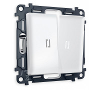 Выключатель проходной двухклавишный с подсветкой Ambrella Volt Quant MA124035