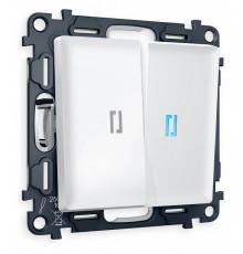 Выключатель проходной двухклавишный с подсветкой Ambrella Volt Quant MA124040