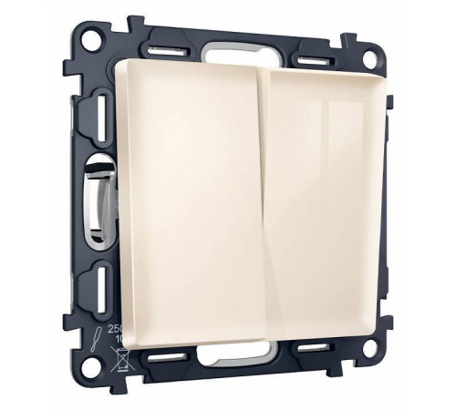 Выключатель проходной двухклавишный Ambrella Volt Quant MA303020