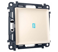 Выключатель самовозвратный одноклавишный с подсветкой, без рамки Ambrella Volt MA MA322060