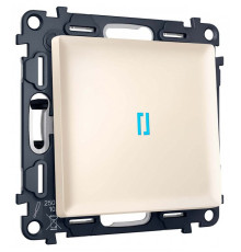 Выключатель самовозвратный одноклавишный с подсветкой, без рамки Ambrella Volt MA MA322060