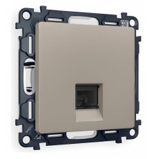 Розетка Ethernet RJ-45 и со шторками, без рамки Ambrella Volt Quant MA372010