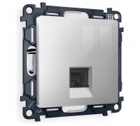 Розетка Ethernet RJ-45 и со шторками, без рамки Ambrella Volt ALFA MA412005