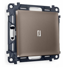 Выключатель одноклавишный с подсветкой без рамки Ambrella Volt Quant MA632015