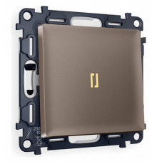 Выключатель проходной одноклавишный с подсветкой Ambrella Volt Quant MA632030