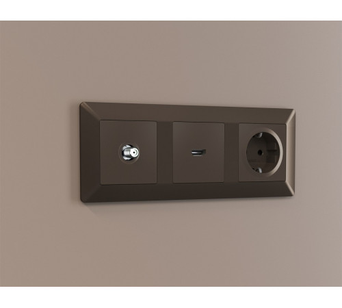 ТВ-розетка без рамки Ambrella Volt ALFA MA643050