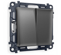 Выключатель перекрестный двухклавишный без рамки Ambrella Volt ALFA MA653030