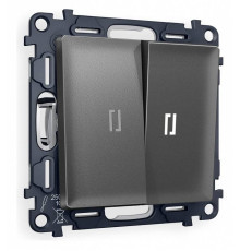 Выключатель проходной двухклавишный с подсветкой Ambrella Volt Quant MA654035