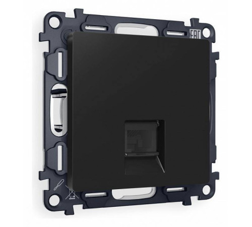 Розетка Ethernet RJ-45 и со шторками, без рамки Ambrella Volt Quant MA812010