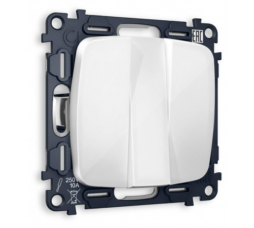 Выключатель трехклавишный без рамки Ambrella Volt MO MO105010