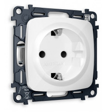 Розетка с заземлением и со шторкой, без рамки Ambrella Volt MO MO107010